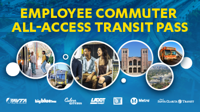 Graphic with text "Employee Commuter All-Access Transit Pass"