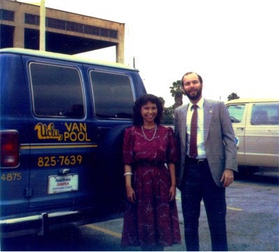 Photo of UCLA's First Vanpool