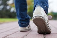 image of feet walking