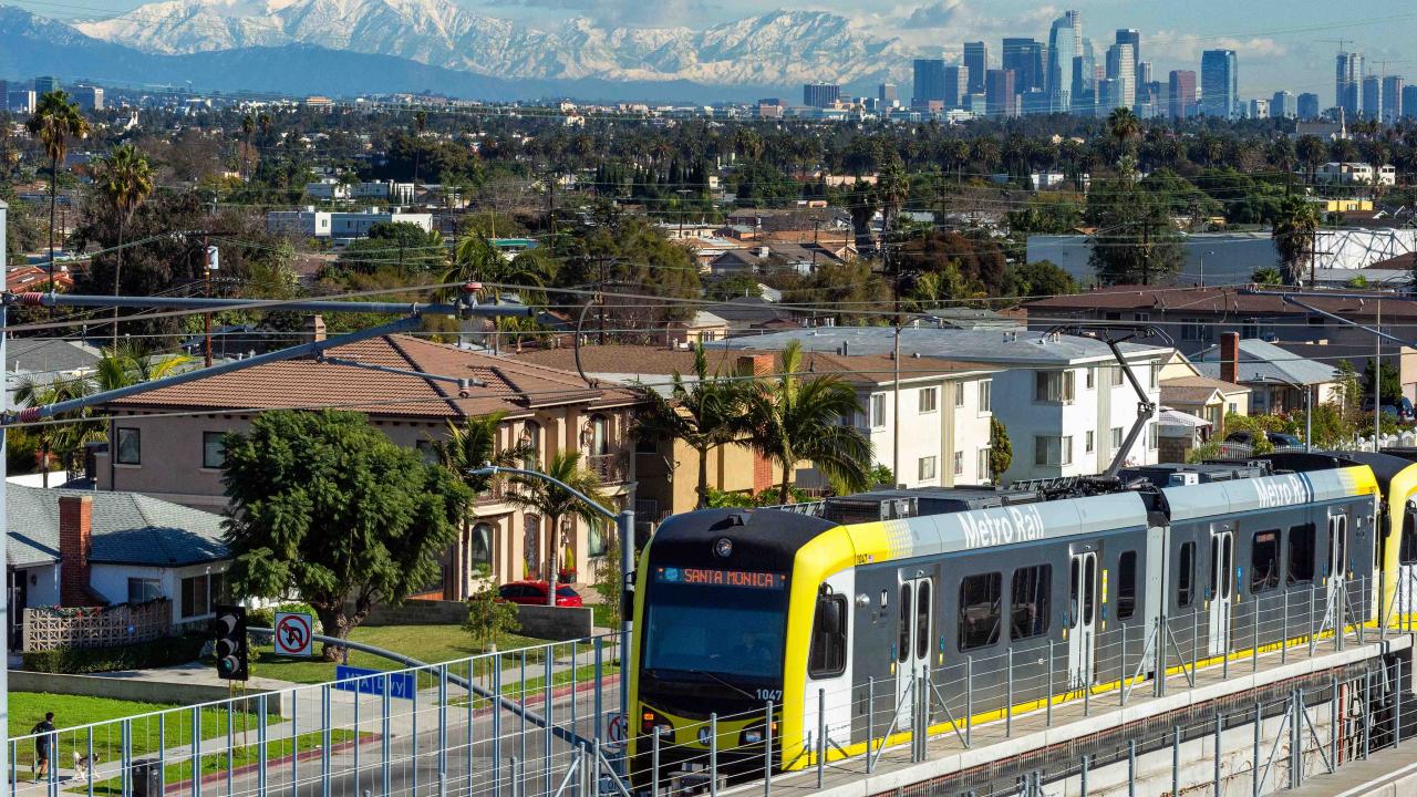 Metro Rail in Los Angeles