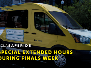 SafeRide Spring Finals Week Extended Service